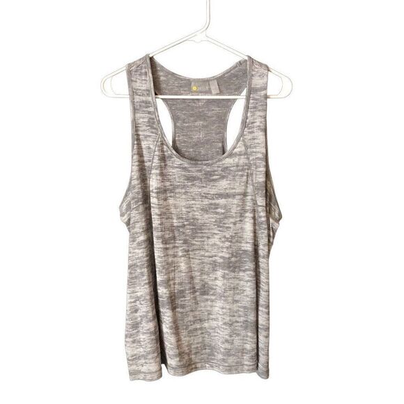 Zella Womens All Day Tank 1X Heather Gray Exercise Fitness Racerback Airy Gym - Picture 1 of 7